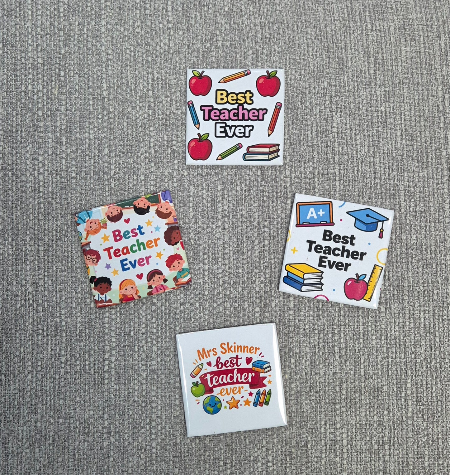 🍎 Personalised Teacher Gift – Custom Name Apple Desk Keepsake